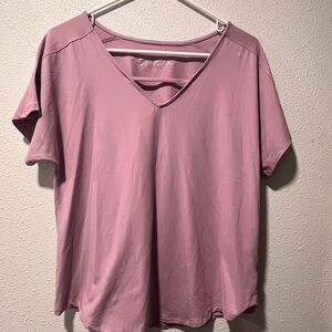 Tranquility Womens Short Sleeve Top Lilac